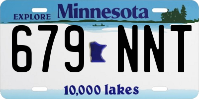 MN license plate 679NNT