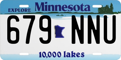 MN license plate 679NNU
