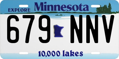 MN license plate 679NNV