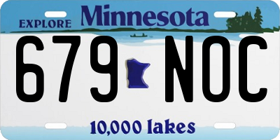 MN license plate 679NOC