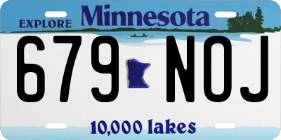 MN license plate 679NOJ