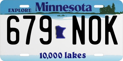 MN license plate 679NOK