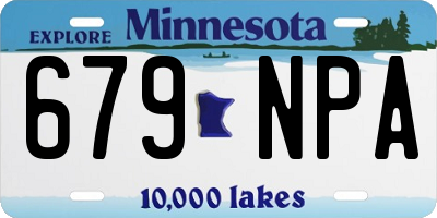 MN license plate 679NPA