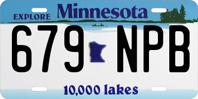 MN license plate 679NPB