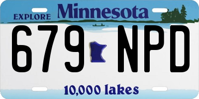 MN license plate 679NPD