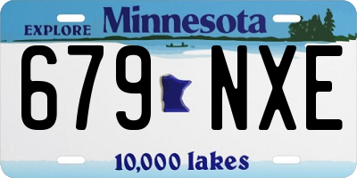 MN license plate 679NXE