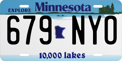 MN license plate 679NYO