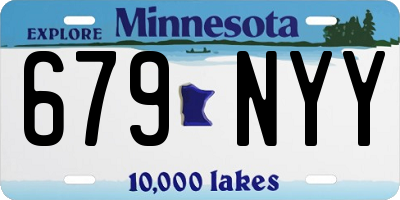 MN license plate 679NYY