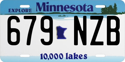 MN license plate 679NZB