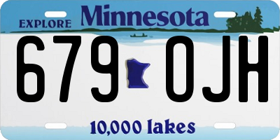 MN license plate 679OJH