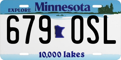 MN license plate 679OSL