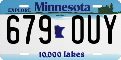 MN license plate 679OUY