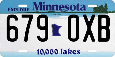 MN license plate 679OXB