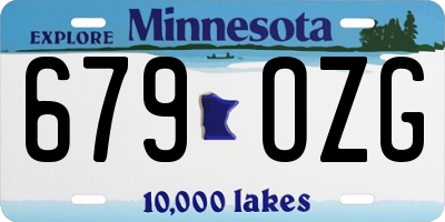 MN license plate 679OZG