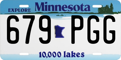 MN license plate 679PGG