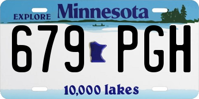 MN license plate 679PGH