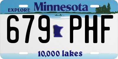 MN license plate 679PHF