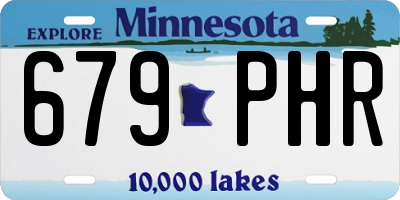 MN license plate 679PHR