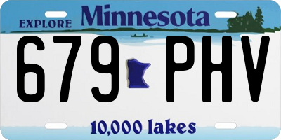 MN license plate 679PHV