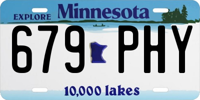 MN license plate 679PHY