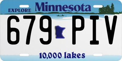 MN license plate 679PIV