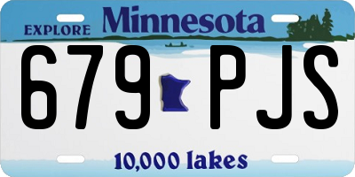 MN license plate 679PJS