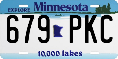 MN license plate 679PKC