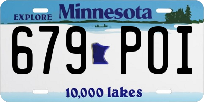 MN license plate 679POI