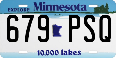 MN license plate 679PSQ