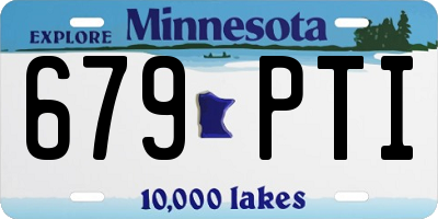 MN license plate 679PTI