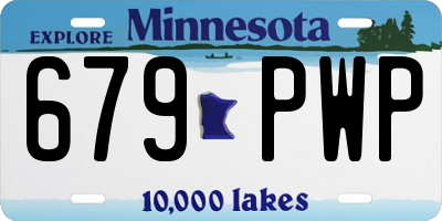 MN license plate 679PWP