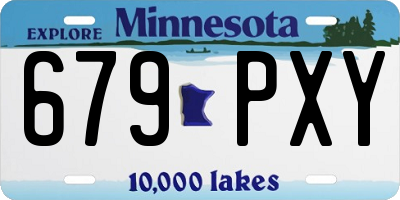 MN license plate 679PXY