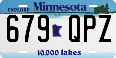 MN license plate 679QPZ