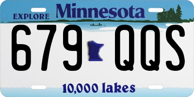 MN license plate 679QQS