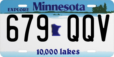 MN license plate 679QQV