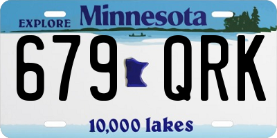 MN license plate 679QRK