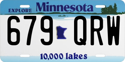 MN license plate 679QRW
