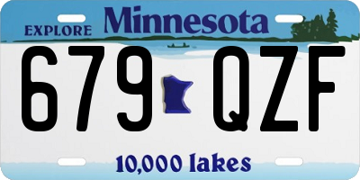 MN license plate 679QZF
