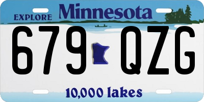 MN license plate 679QZG