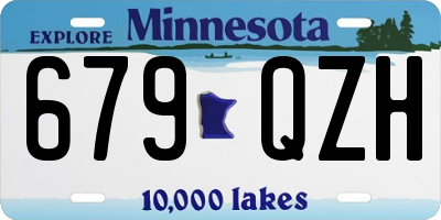 MN license plate 679QZH