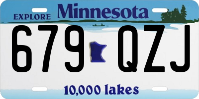 MN license plate 679QZJ