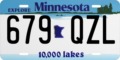 MN license plate 679QZL