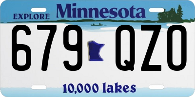 MN license plate 679QZO