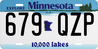 MN license plate 679QZP
