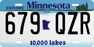 MN license plate 679QZR
