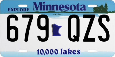 MN license plate 679QZS