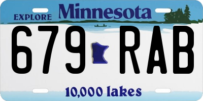 MN license plate 679RAB