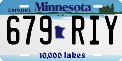 MN license plate 679RIY