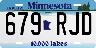 MN license plate 679RJD