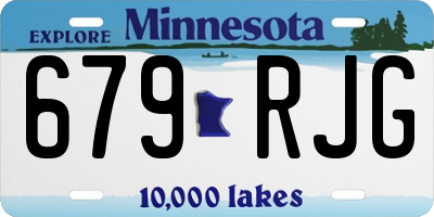 MN license plate 679RJG